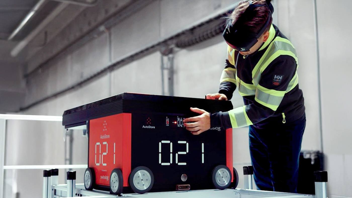 Swisslog Reference Sandman AutoStore Hololens